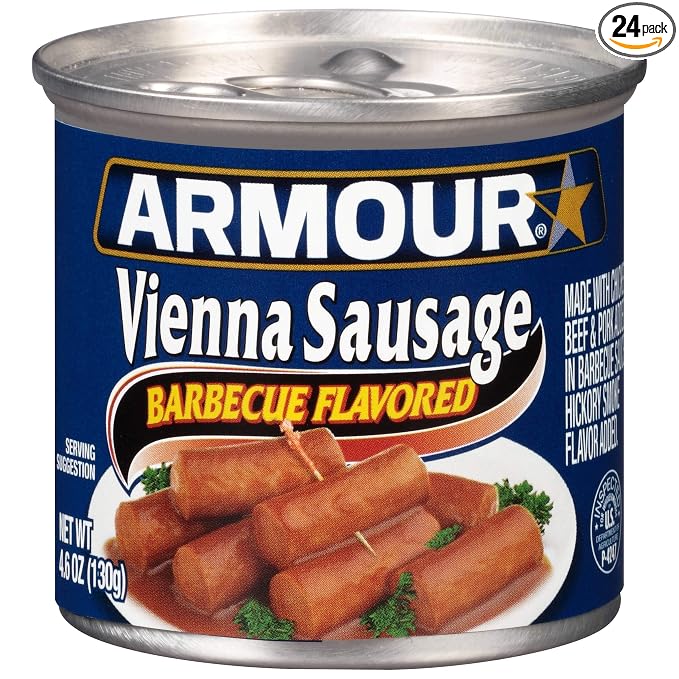 Armour vienna sausage w/ bbq 4.6oz (054100936028)