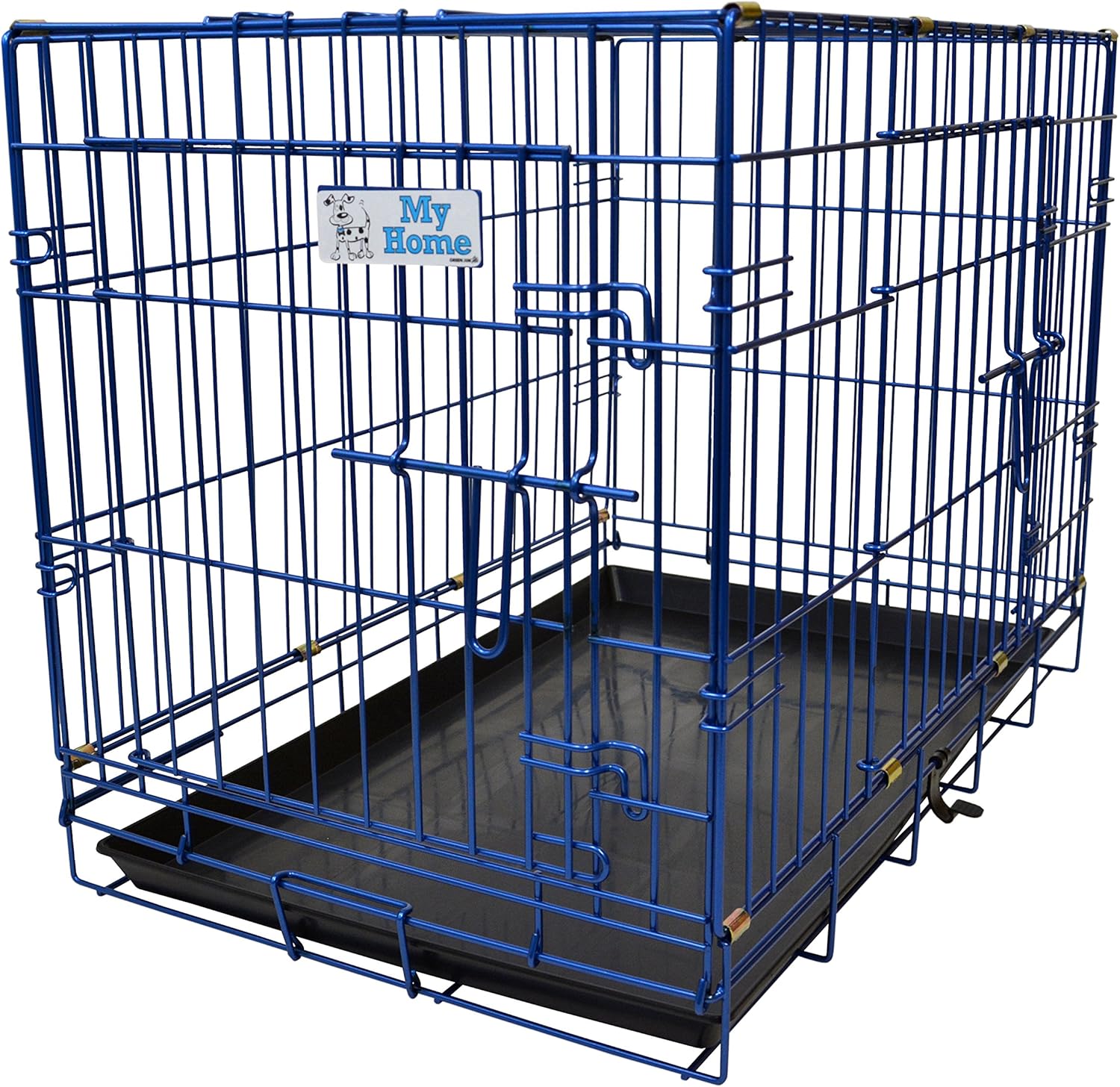 Green Jem Double Door Dog Crate, Medium, Blue Amazon.co.uk Pet Supplies