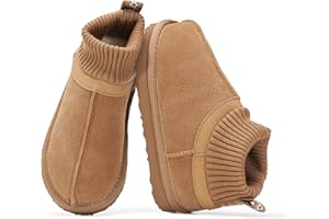 Project Cloud Kids Boots 100% Genuine Leather - Water Resistant Toddler Girl Boots with Australian Shearling - Safe Non Slip Kid & Toddler Boots & Comfortable Kids Shoes (DreamOn)