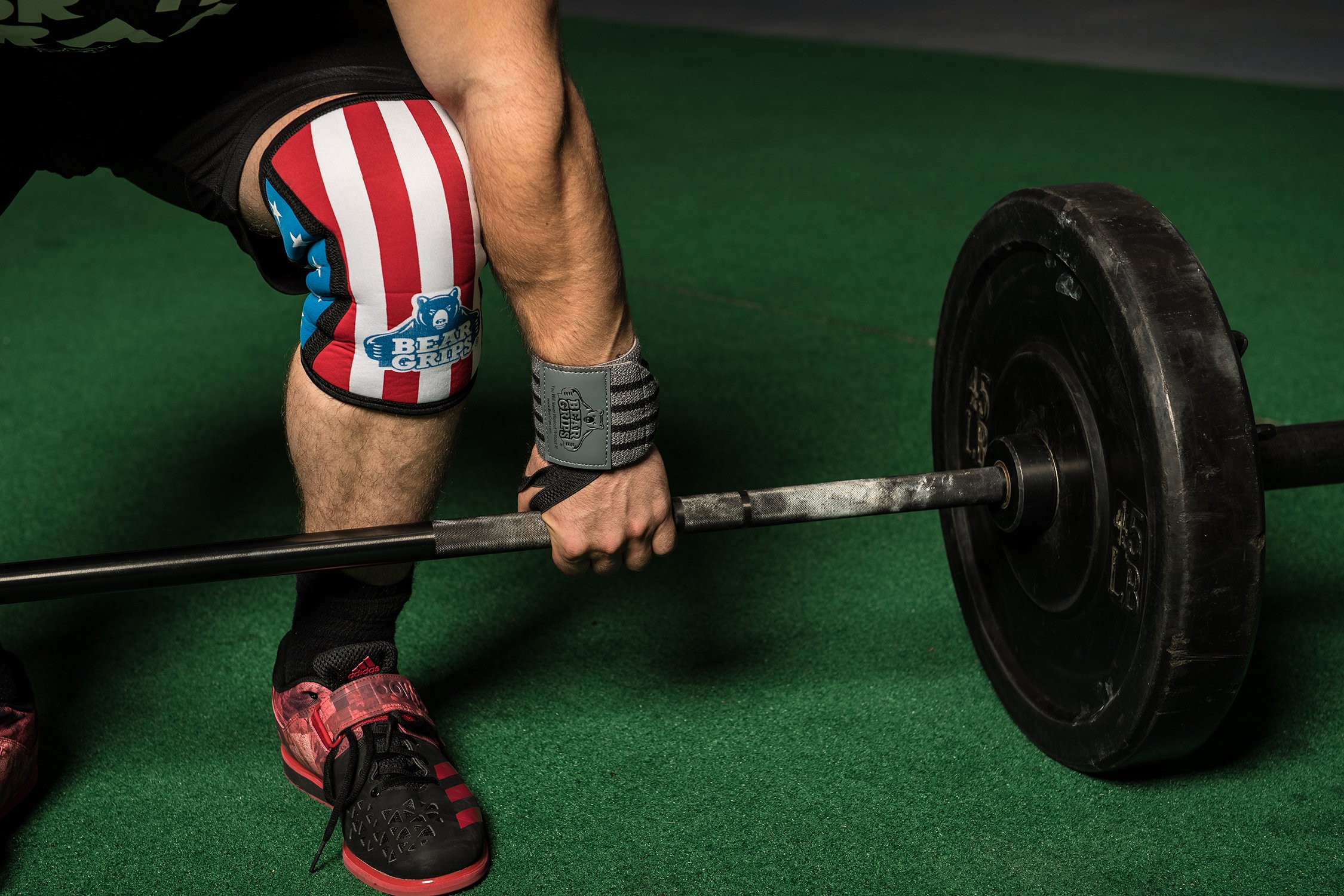 Bear Grips Extra Strength Wrist Wraps. Superior Support Straps for Weight Lifting, Gym & Fitness