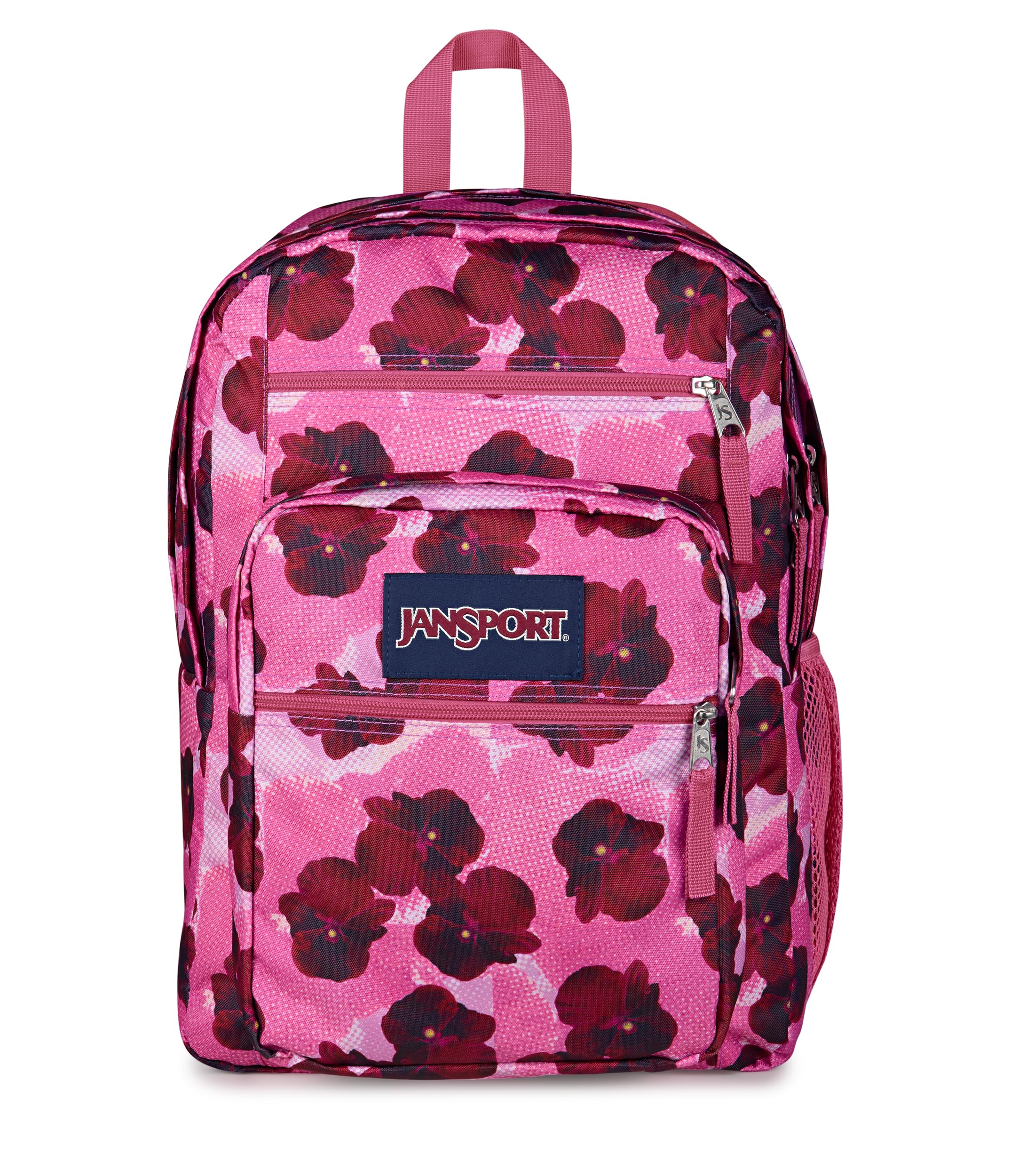 JanSport Laptop Backpack - Computer Bag with 2 Compartments, Ergonomic Shoulder Straps, 15” Laptop Sleeve, Haul Handle - Pop Art Pansies Image