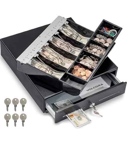Amazon.com : Volcora Cash Register Drawer & Tablet Stand with Lock