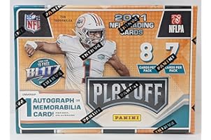 2021 Panini Playoff NFL Football Blaster Box (56 Cards) One Autograph or Memorabilia Card
