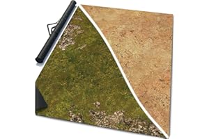 Warzone Studio 44 x 30 Inch Double-Sided Rubber Battle Mat: Homeland + Saraha + Bag
