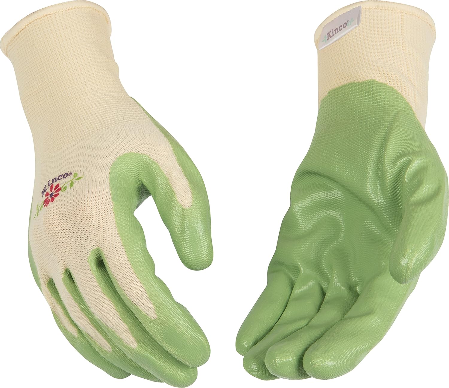 Kinco 1891W Nitrile Gripping Women's Glove, Work, Large, Gray (Pack of