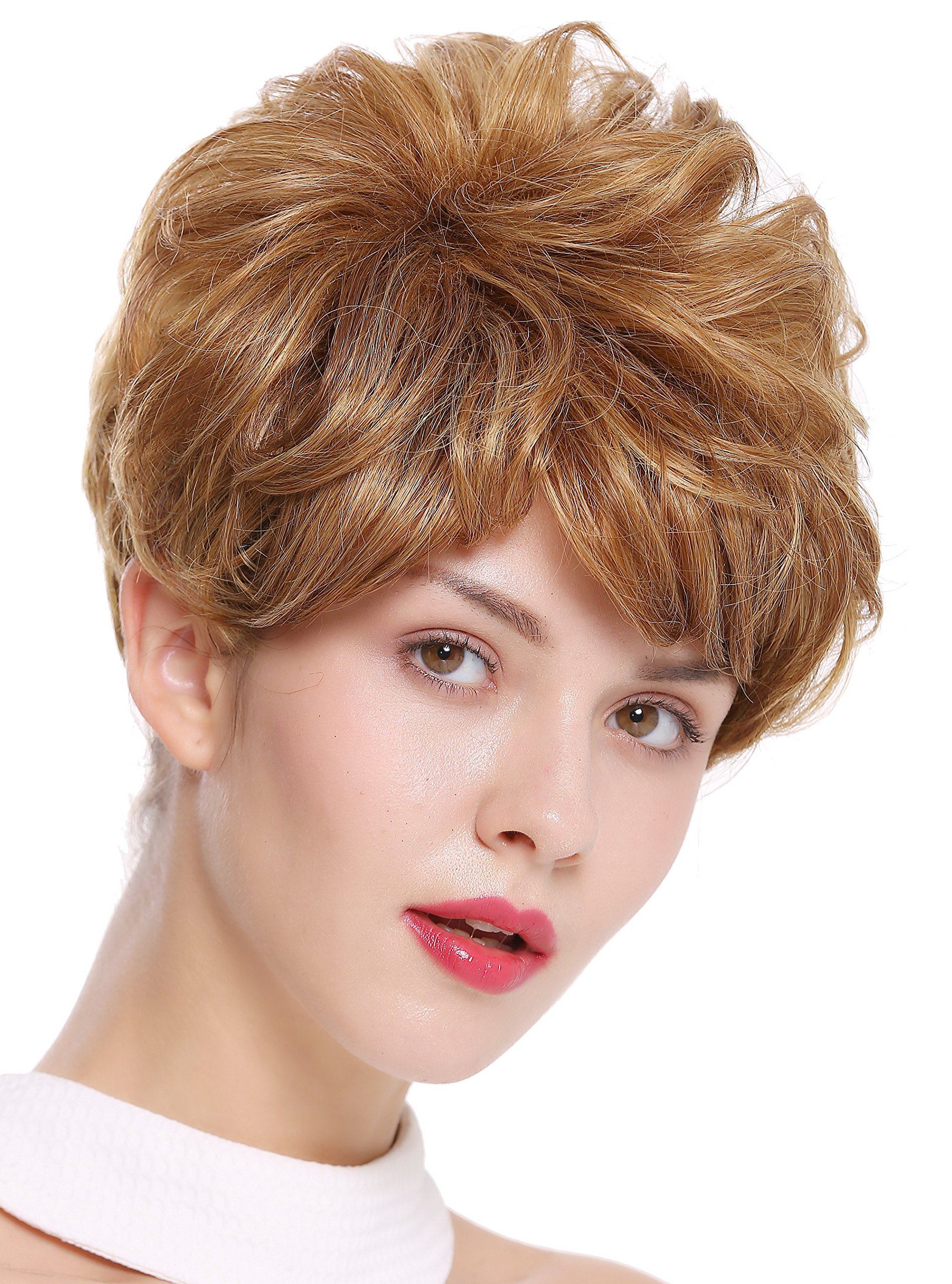 WIG ME UP - DW-2700-DX2216 Lady Quality Wig Short Voluminous teased wavy warm dark gold blond
