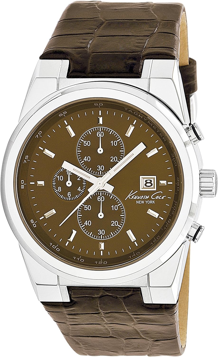 Cole Men's Chronograph Watch KC1766 with Brown Leather Strap