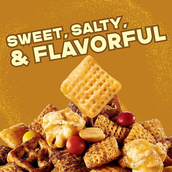 CHEX MIX TURTLE SNACK MIX, INDULGENT SNACKS, FAMILY SIZE, 13.5 OZ