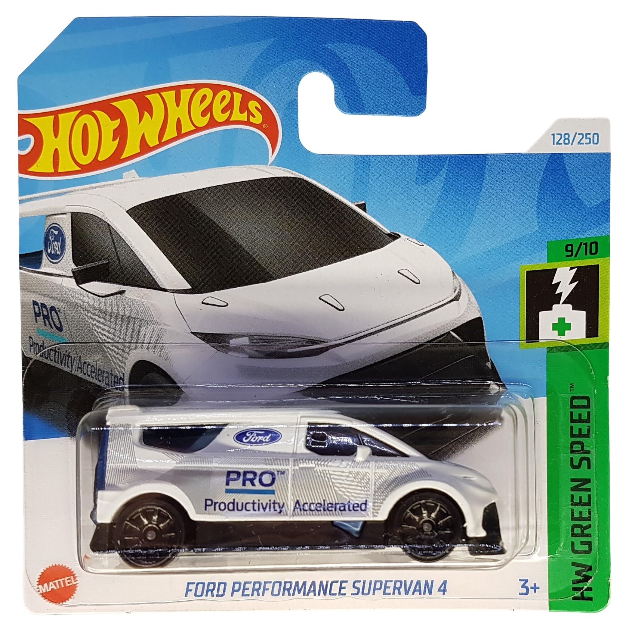 Hot Wheels - Ford Performance Supervan 4 - HW Green Speed 9/10 - HRY90 - Short Card - Van - White - Mattel 2024-1:64