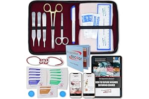 THE APPRENTICE DOCTOR Suture Kit for Medical Students + Access to The Apprentice Academy's in-Depth Online Suturing Course. Course & Practice Kit Designed by an Experienced Surgeon