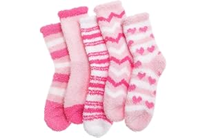 Anlisim Fuzzy Socks for Women, Soft Comfy Cozy Fluffy Thick Winter Warm Fleece Slipper Socks