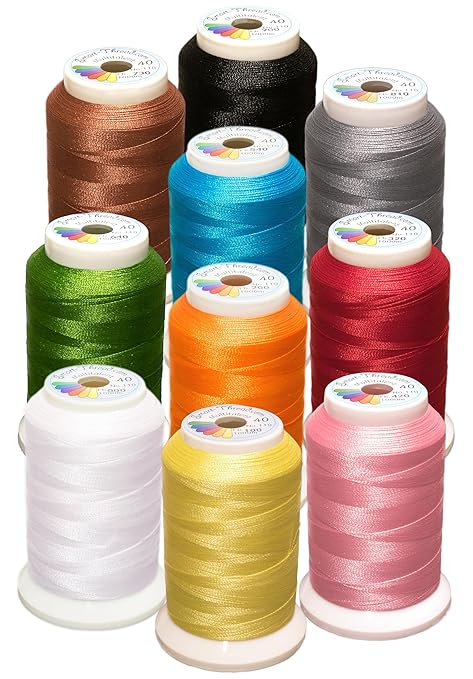 Multitalent® Maschinen-Stickgarn Smart-Start-Set 10 x 1000m