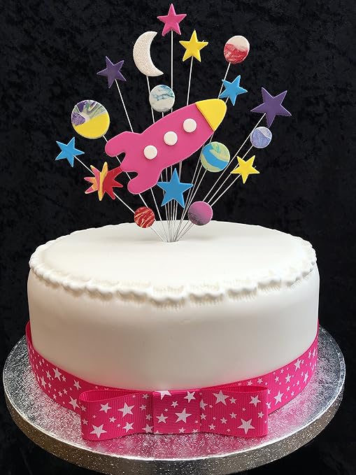 Toyvian Lot De 16 Decorations De Gateau Planete Espace Espace Lune Astronaute Etoile Mignon Decoration De Fete Pour Baby Shower Anniversaire Decorations De Gateau Decorations Et Accessoires De Fetes Decorations Jeux Et
