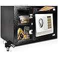 Serenelife Safe Box | Front Loading Safe Cash Drop Vault | Safe Security Box | Cabinet Safe & Money Safe Box | Digital Steel Safe | Safety Box for Cabinets, Home & Office | 13.8 x 9.8 x 9.8| 2 Keys