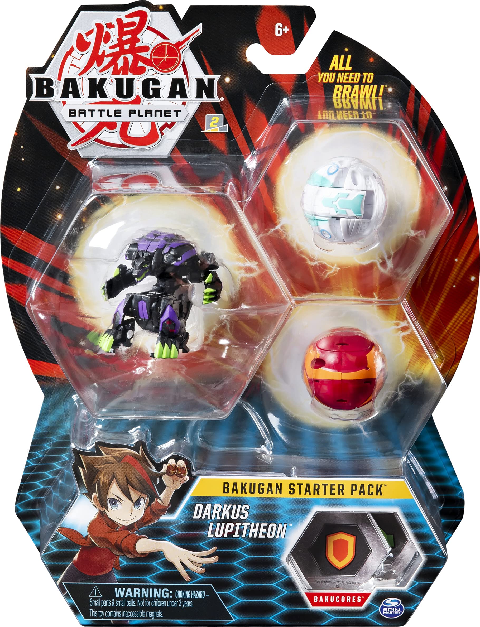 BAKUGAN Starter Pack, 2 Classic and 1 Ultra multi-coloured