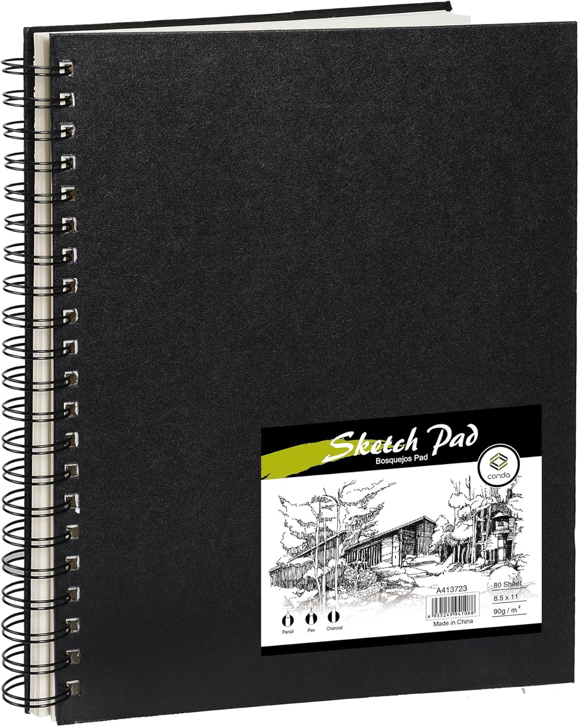 conda 8.5"x11" Double-Sided Hardbound Sketchbook, Hardcover Sketchbook, Spiral Sketch Pad, Durable Acid Free Drawing Paper, Ideal for Kids & Adults: Home & Kitchen