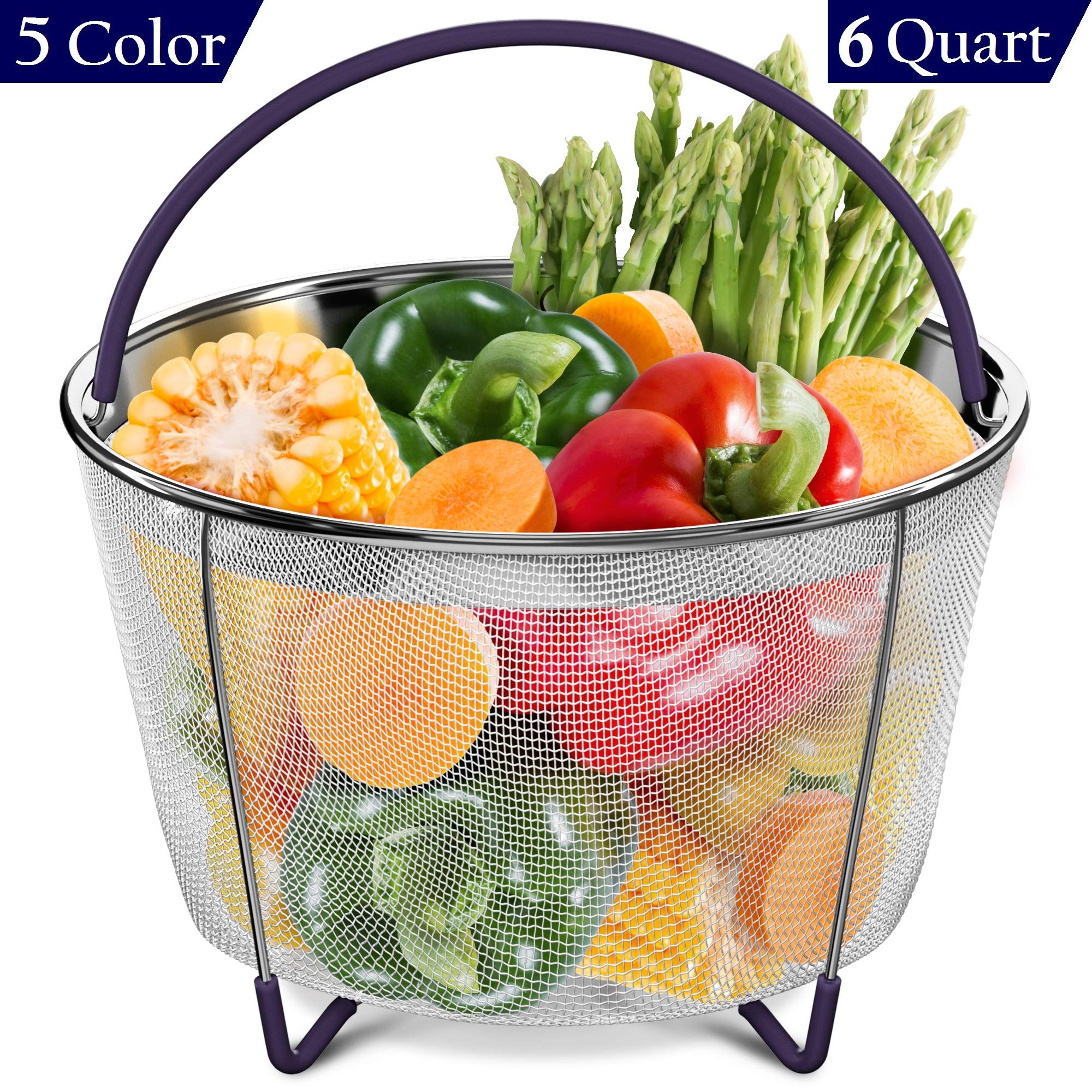 Steamer Basket 6qt Instant Pot Accessories With Silicone Scratchproof