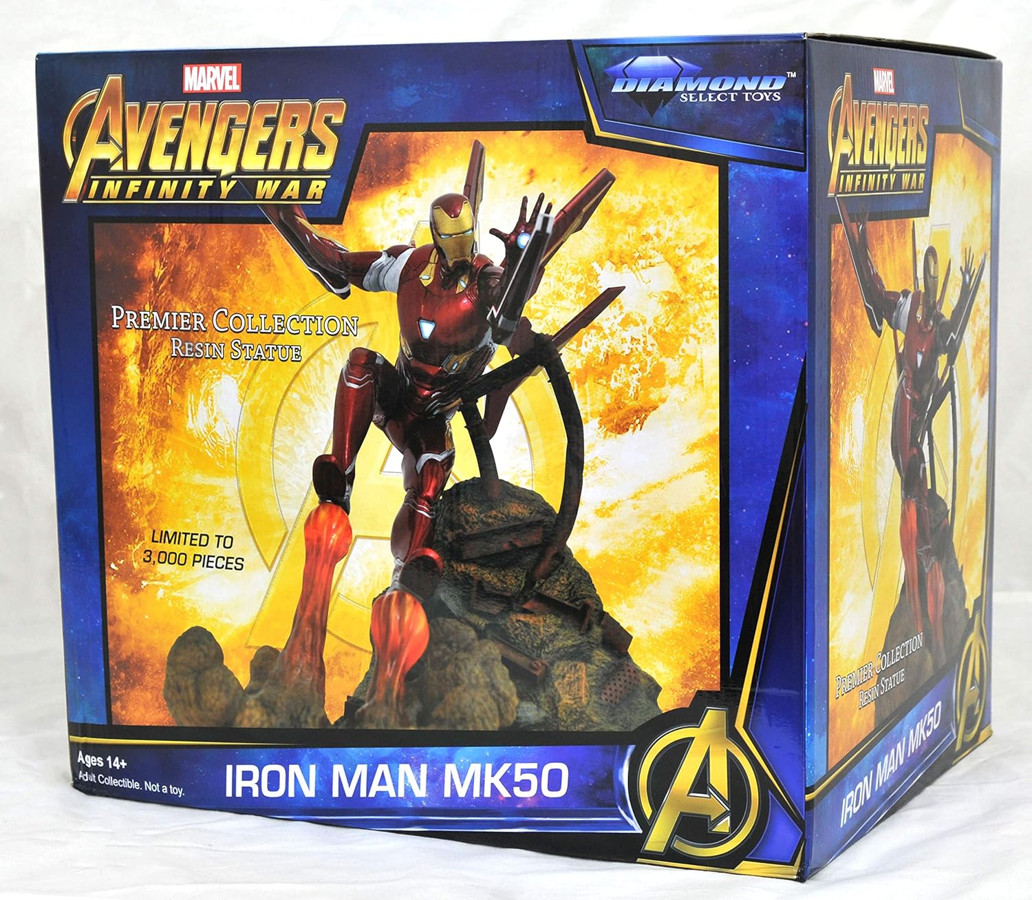 DIAMOND SELECT TOYS - Marvel Collection Avengers: Infinity War Iron Man Mk50 Resin Statue, Multicolor - Image 3