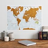 Maps International Scratch The World Travel Map with Europe Scratch view 2
