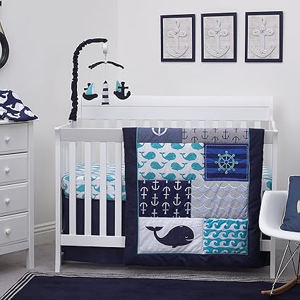 nautical cot bedding
