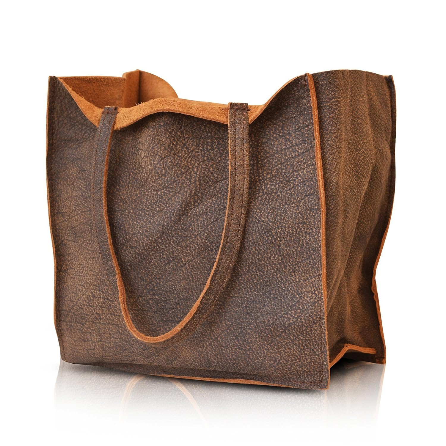 Small leather women's evening bag with attached purse