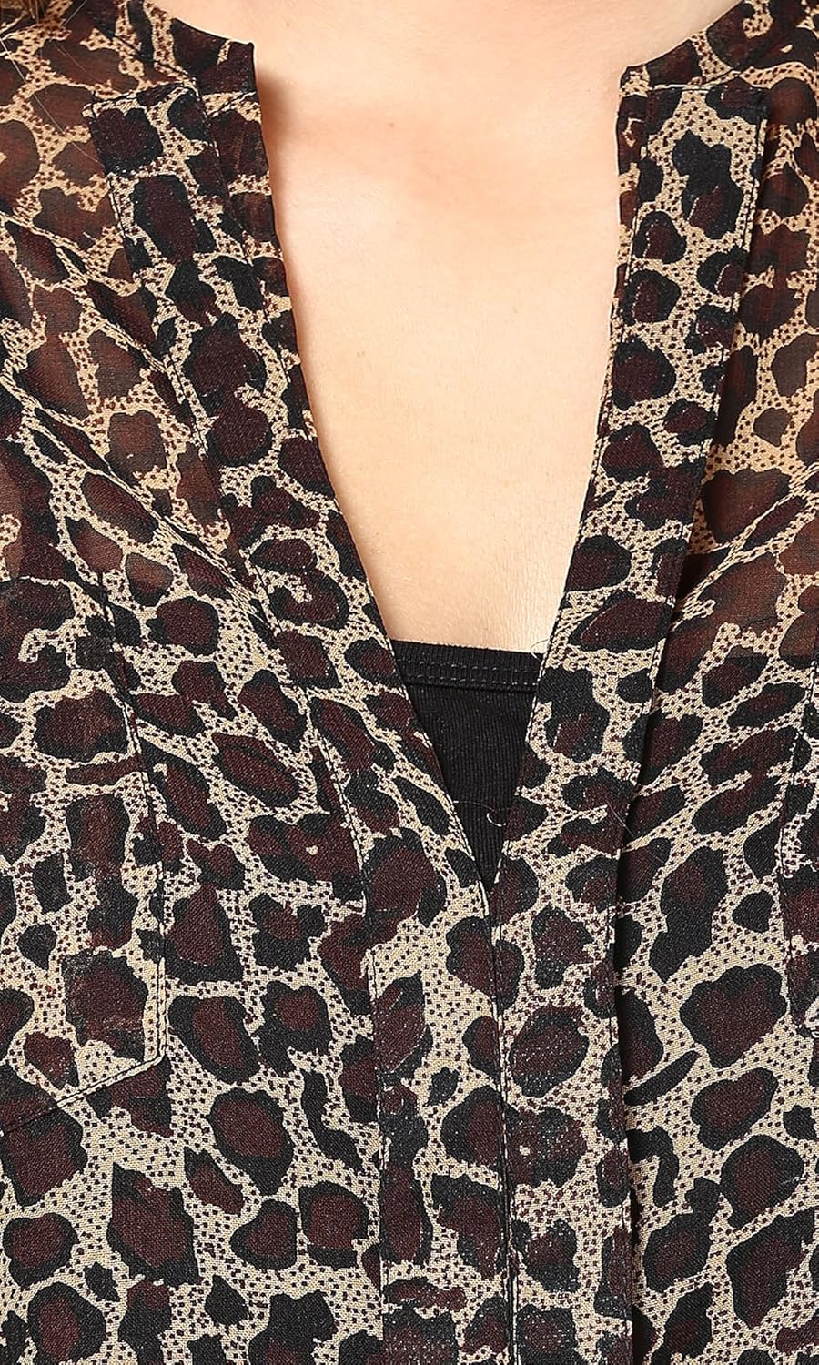 the gud look women's polyester top (beige, xs)