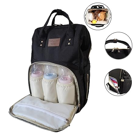 Fastique Kids® Baby Wickelrucksack - Multi-Funktions wasserdichte Wickeltasche - Mama Reisetasche Organizer für unterwegs - v