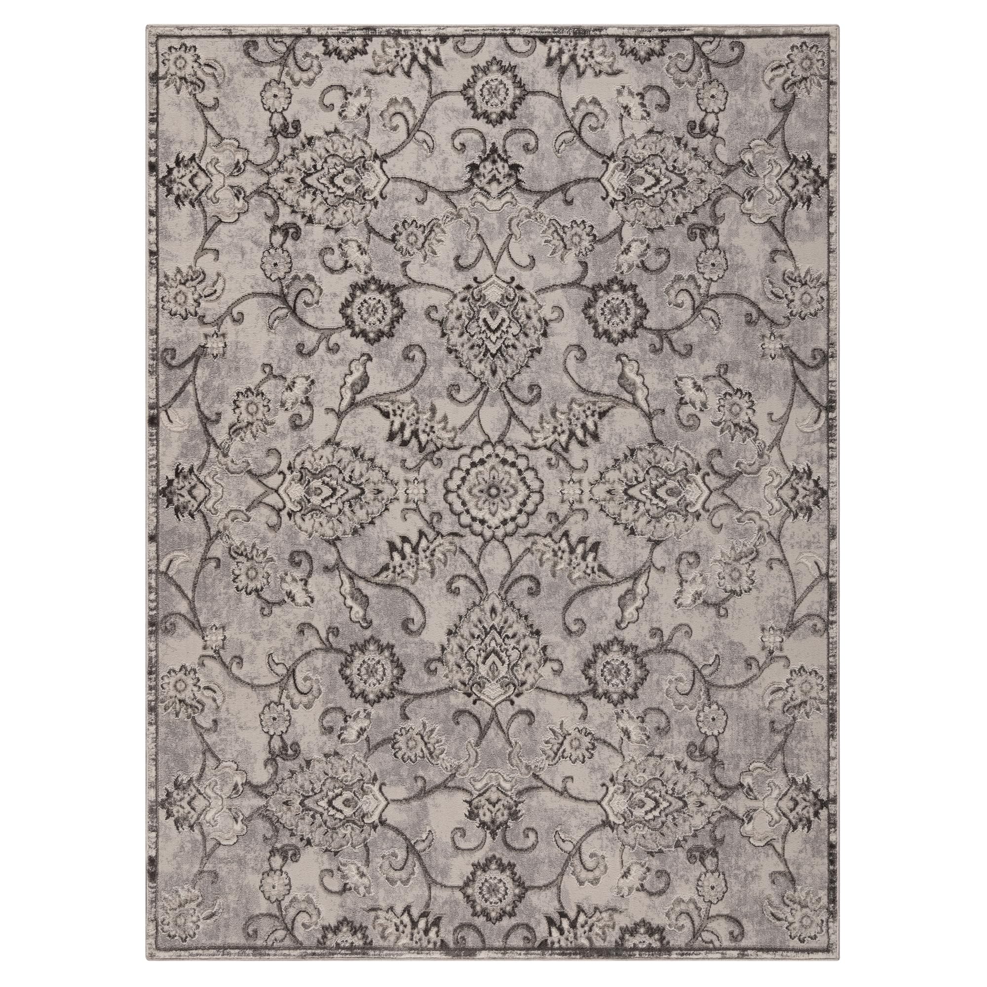 Gertmenian Indoor Modern Area Rug – 8×10 Large, Stain Resistant, Ideal for High Traffic Areas in Living Room, Bedroom, Entryway – Jolene Gray, 28750