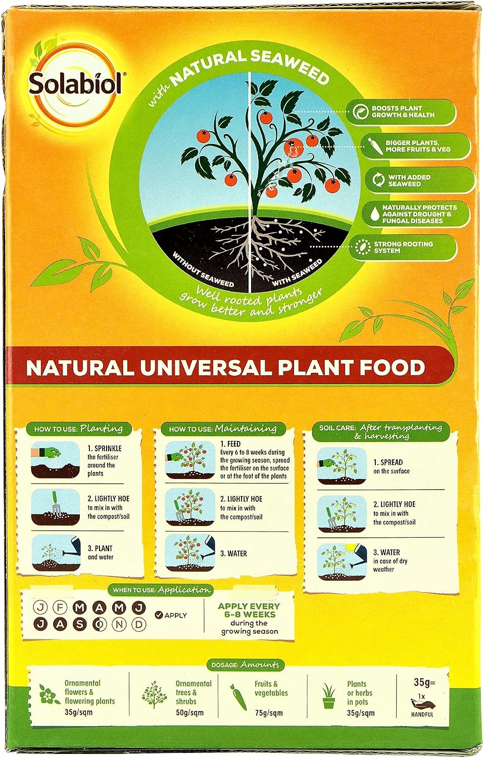 Solabiol Natural Universal Plant Food, 800 gm, Orange - Image 5