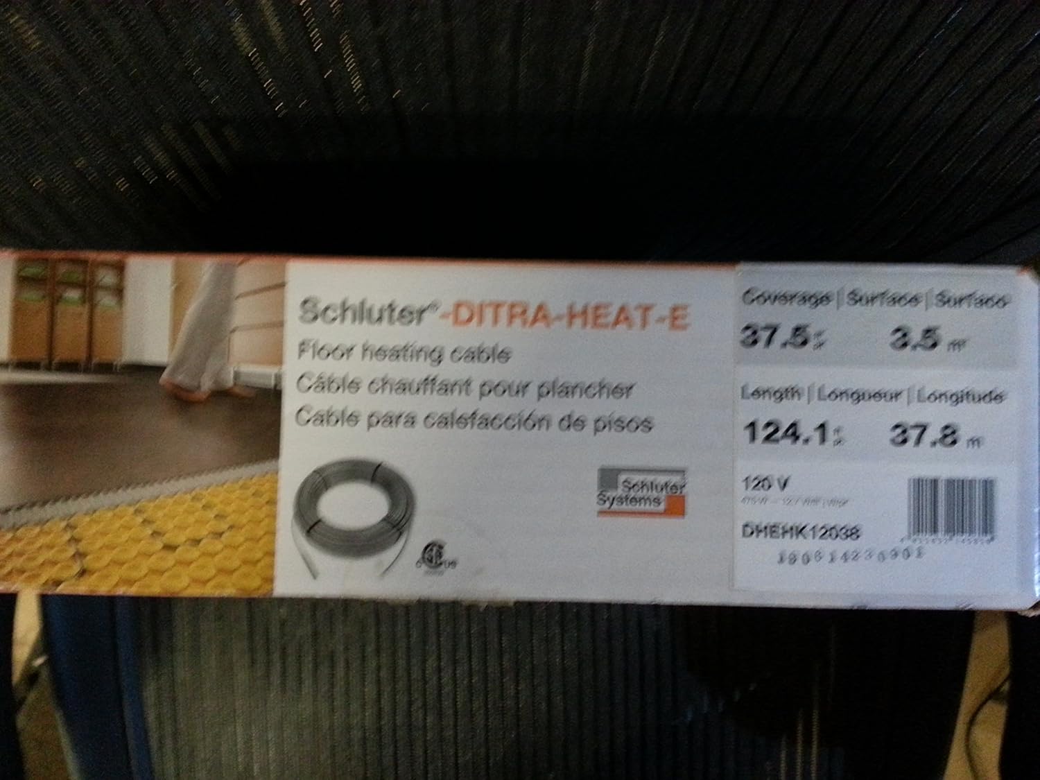 Cables Tools & Home Improvement 37.5 Ft² 475W DHEHK24038 240V Schluter