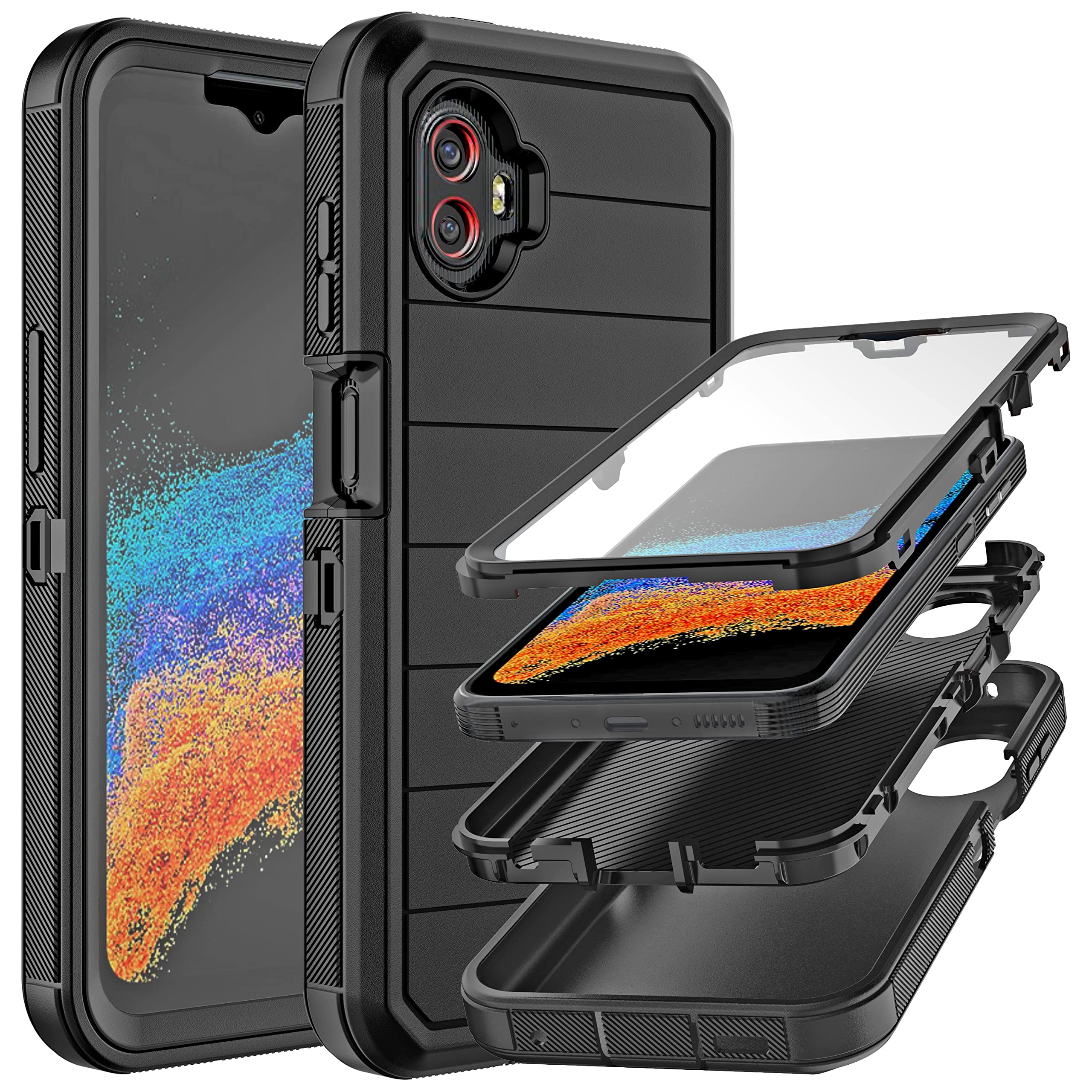 for Galaxy Xcover 6 Pro Case with Built in Screen
