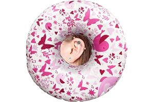 BVOKQUC Ear Piercing Pillow for Side Sleepers Pillows with Holes for Ear Pain,Donut Pillow for Ear Side Sleeping Pillow for Adults CNH Ear Pain Relief Pressure Sores Ear Pillow with Hole in Center