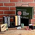 Kölbs Titan LSO Poker Set, Tactile Box Contains The Ultimate Poker Set - Playing Cards, Poker Chips Set & More, Case and Set Also for Texas Holdem, Blackjack Plus, Groomsmen Gifts for Men (with Dice)