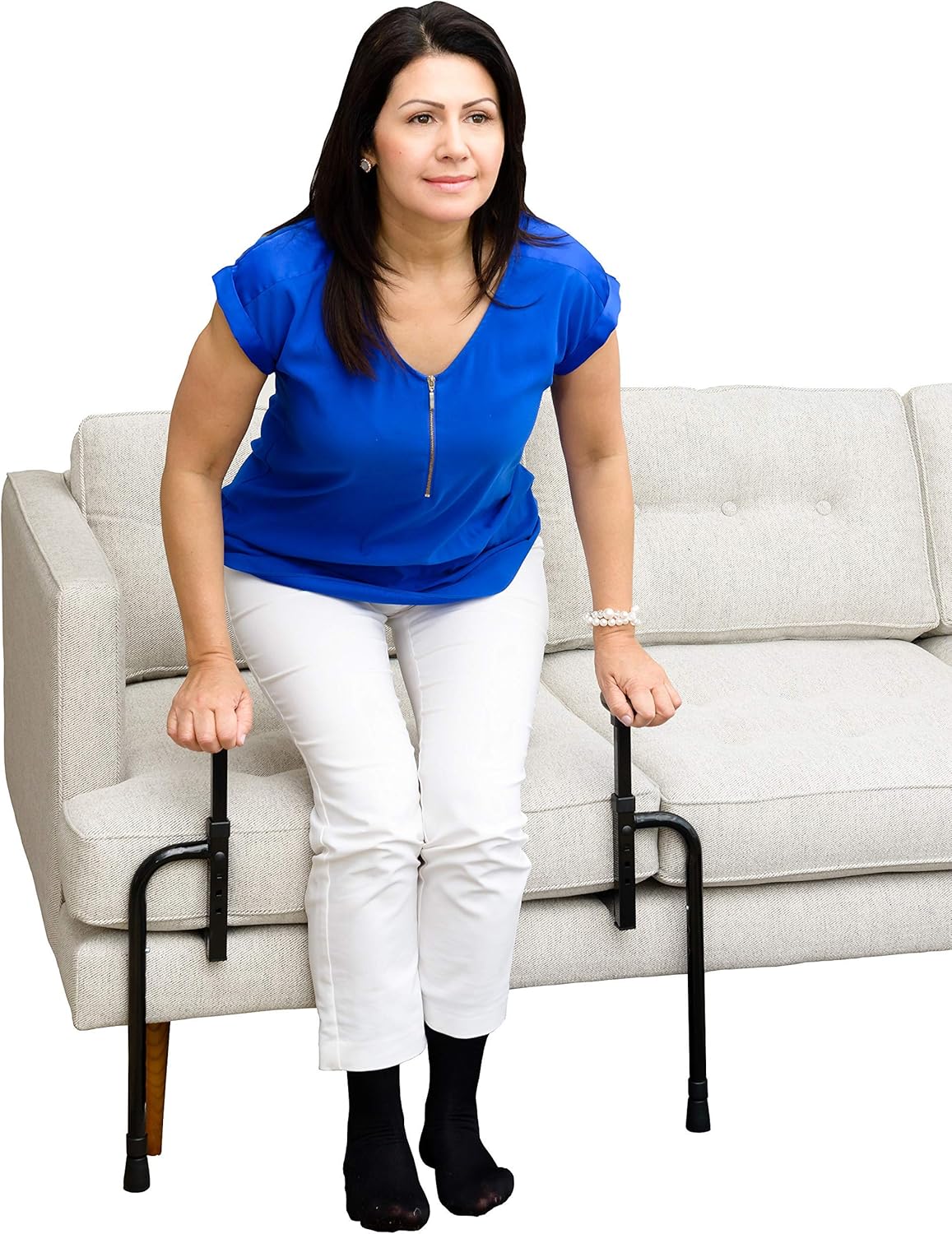 Stander EZ Stand-N-Go, Adjustable Standing Mobility Aid, Chair Assist Grab Bars