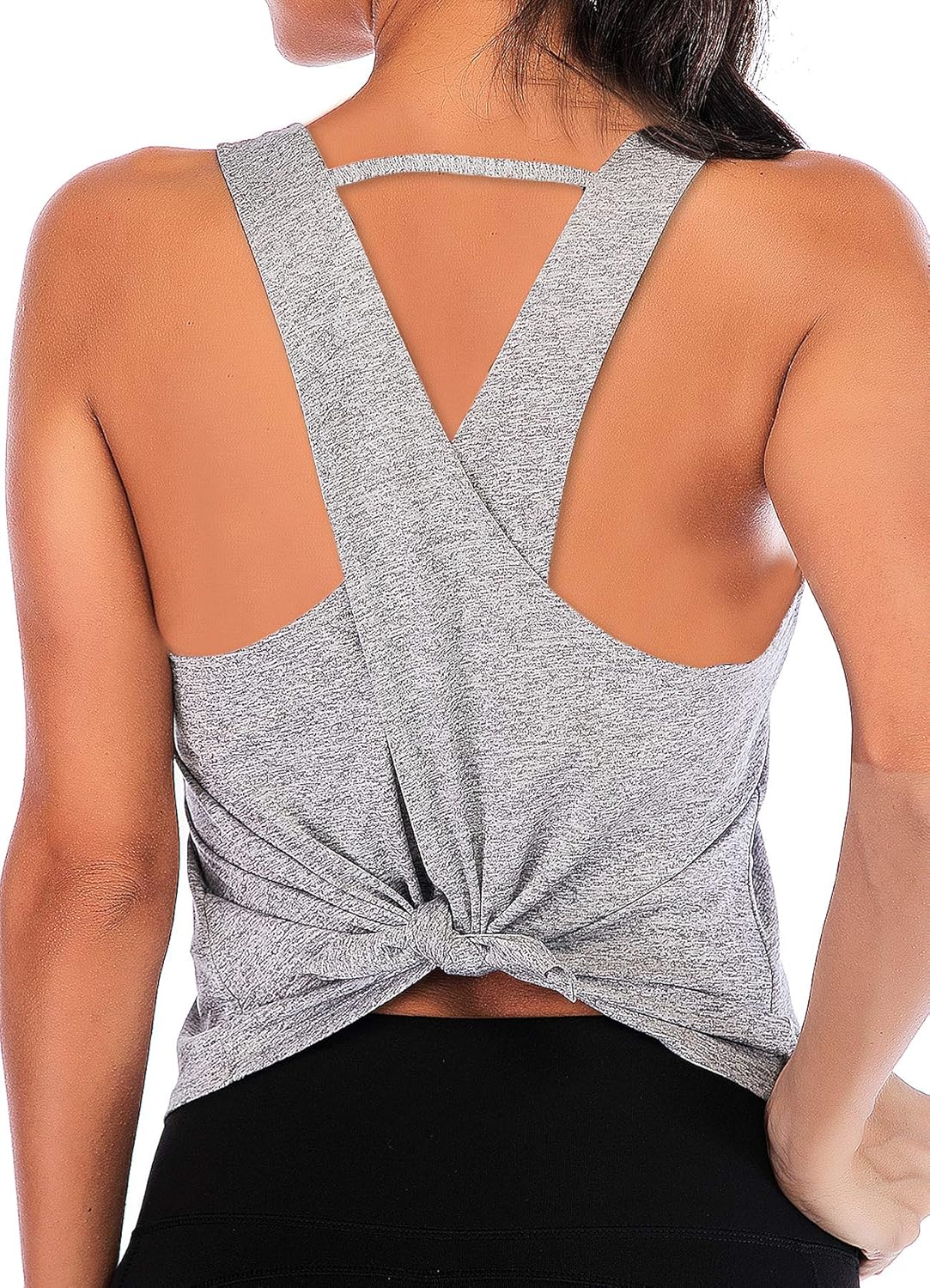 INSTINNCT Damen Tank Tops Casual Ärmellos Rückenfrei Shirts für Yoga