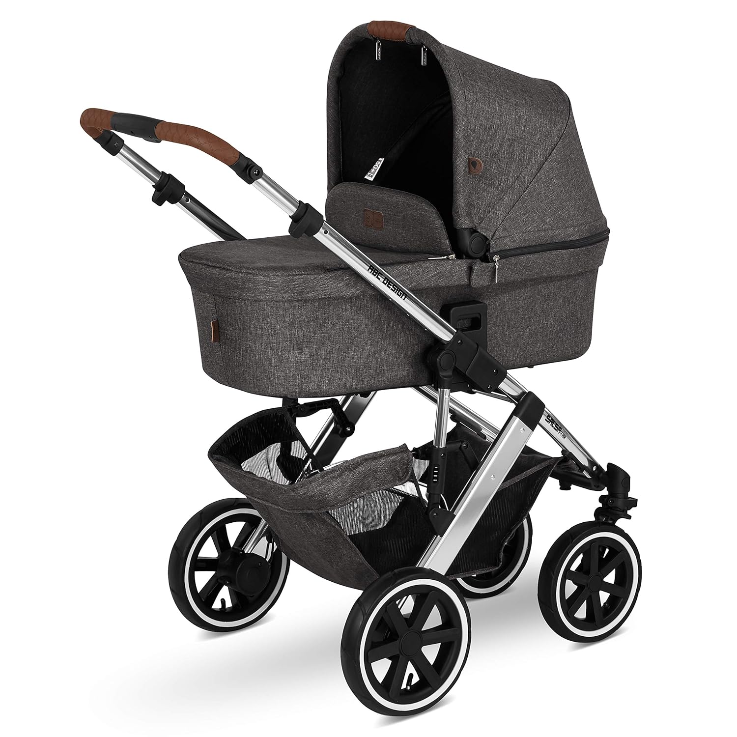 Kinderwagen Buggy Kombikinderwagen ABC DESIGN SALSA 4 AIR Kollektion 2020 + ORIGINAL ABC ZUBEHÖR (DIAMOND ASPHALT, 2IN1)