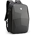 FENRUIEN 17.3-Inch Hard Shell Laptop Backpack,Anti-Theft Waterproof Business Travel Computer Backpack,Black Gaming Laptop Bag with USB Port for Men