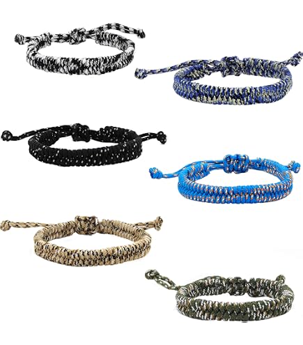 12 PCS Nylon Rope Bracelets – Adjustable String Bracelets For Men & Women, Baseball Team Gifts, Multicolor Set - View #3