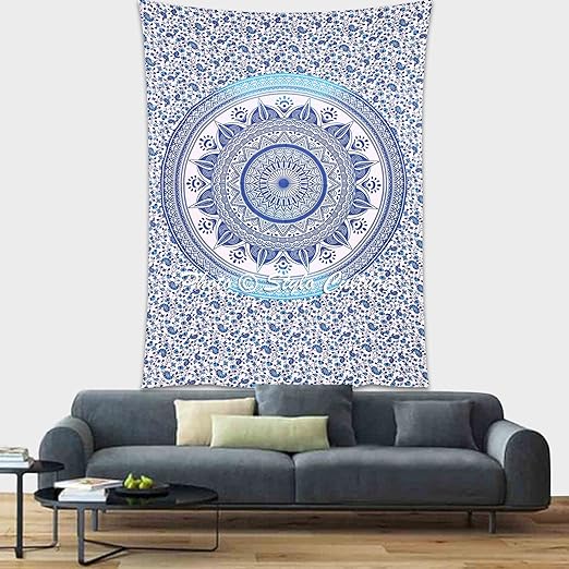 Amazon Com Stylo Culture Indian Wall Tapestry Bohochic Mandala
