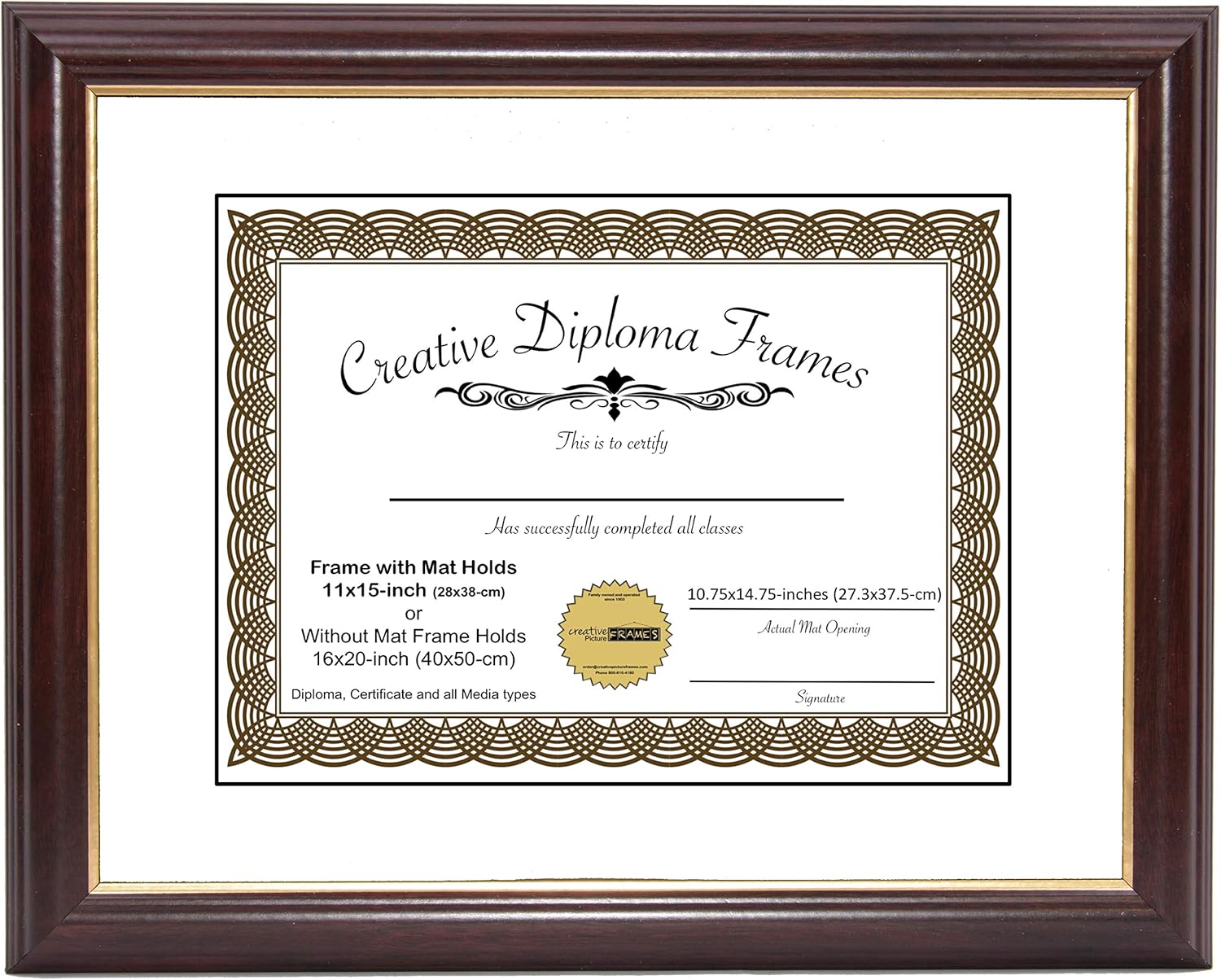 Amazon Com Arttoframes 11x15 Inch Walnut Stain On Red Oak Wood Picture Frame 2wom0066 80209 Ywal 11x15 Single Frames