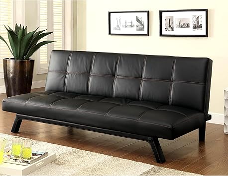 Amazon Com A Line Furniture Retro Design Black With Red Stitching