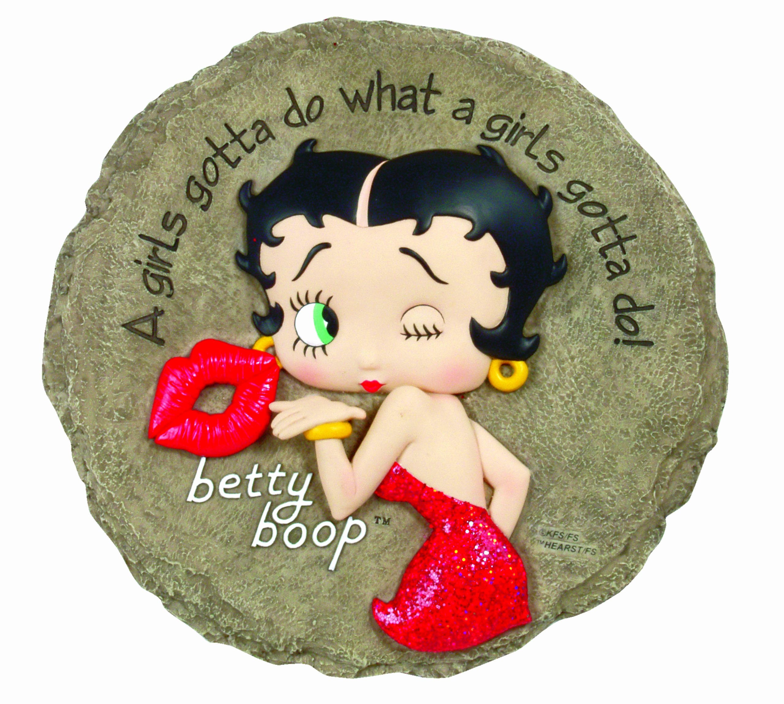 Spoontiques 12994 Betty Boop Stepping Stone, Brown