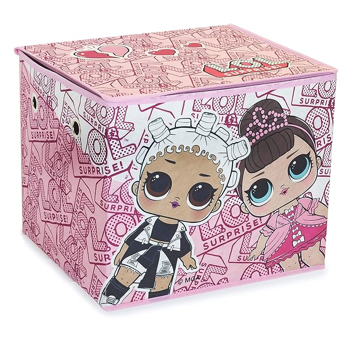 L.O.L. Surprise ! Cesto Juguetes Lol Surprise | Cesta De Almacenamiento De Juguetes, Ropa para Niñas | Cajas De Almacenamiento Plegables | Organizador Juguetes, Ropa | Cubos De Almacenaje De Tela - dede maria953