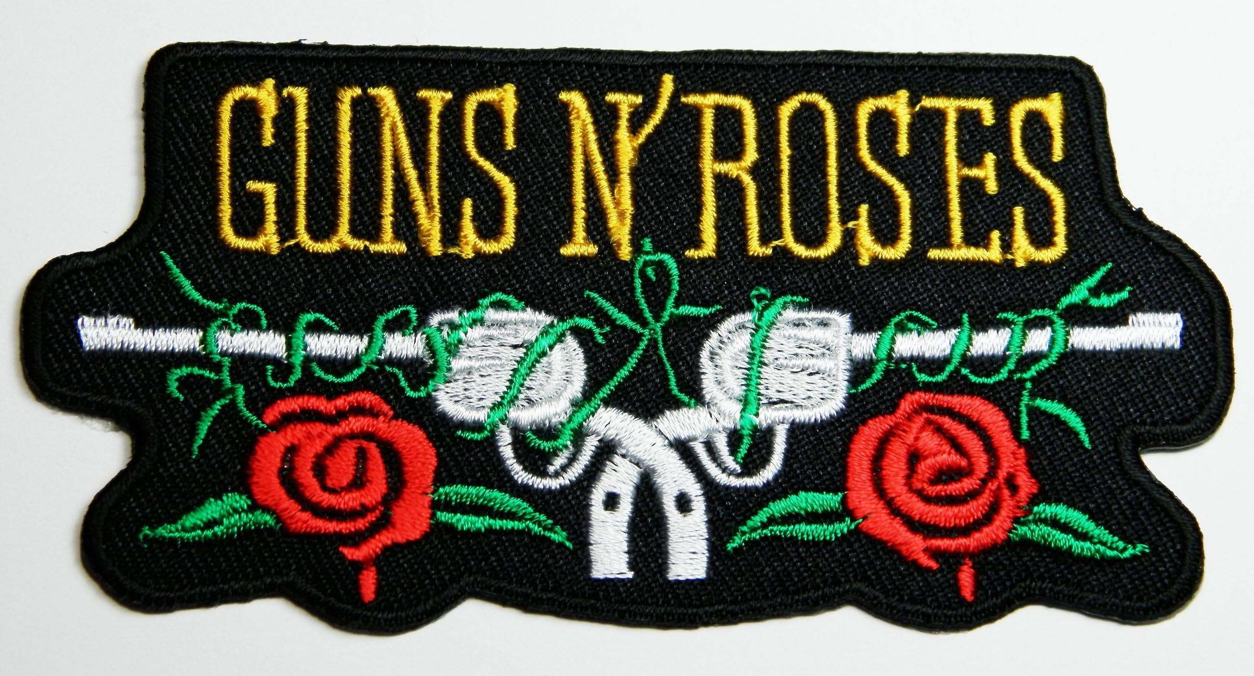Guns N Roses Rock Music Band Patches Embroidered Iron on Patch 10x5 Cm