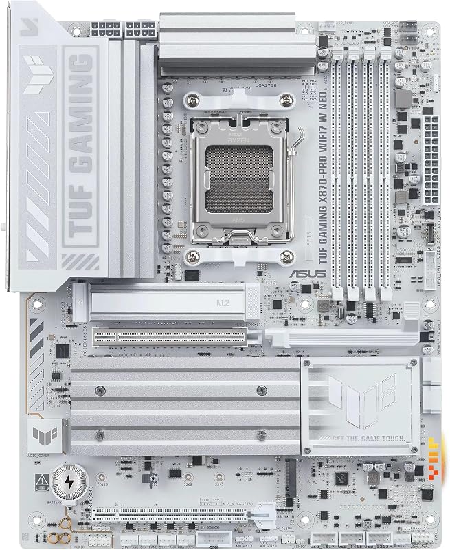 TUF GAMING X870-PRO WIFI7 W NEO, Scheda Madre AMD ATX, Slot DDR5