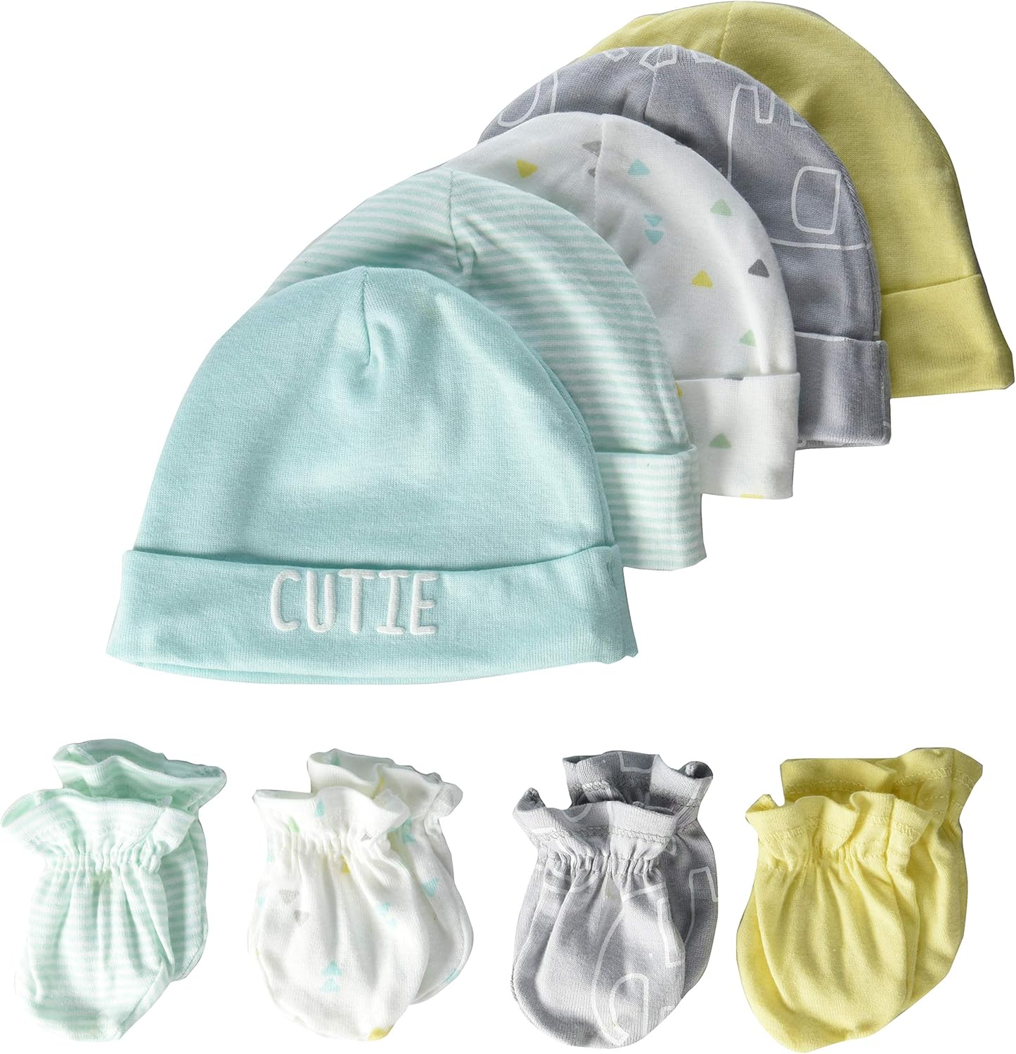 Gerber Baby Girls' 8 9-Piece Cap and Mitten Sets: Clothing