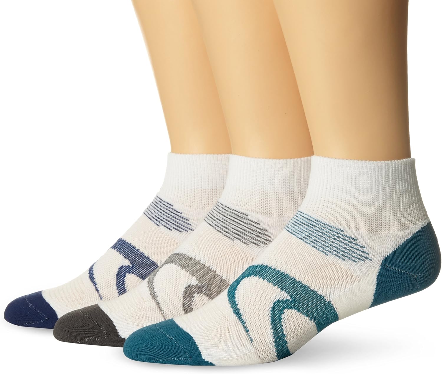 ASICS Intensity Quarter Socks (3-Pack) : Clothing
