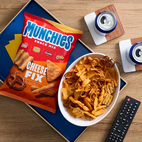 FRITO LAY, CHEESY MIX 6 FLAVOR VARIETY PACK, SINGLE SERVE BAGS (40 PACK), DORITOS, CHEETOS, LAY’S, MUNCHIES, SUNCHIPS
