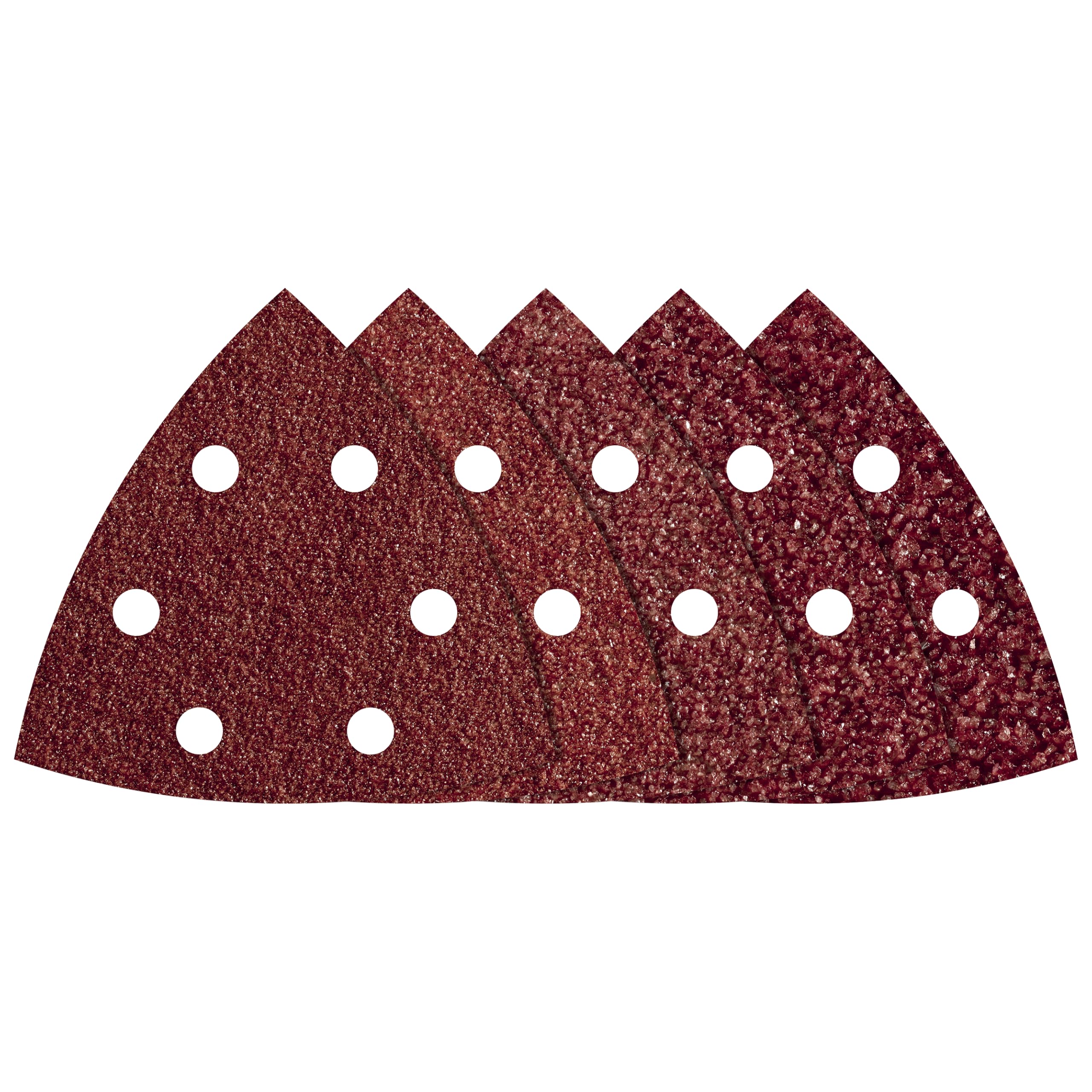 wolfcraft Easy-Fix Sanding Sheets for Wood/Metal, 95 mm, grain 40–180, 20 Pcs. I 1866000