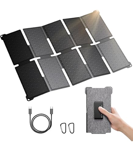 Amazon.com: 10 Watt Foldable Solar Panel (F15-600) Black : Cell